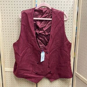 Sebastian Cruz Couture vest nwt size 54R